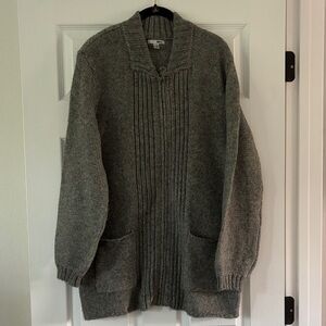 NWOT Amuse Society grandpa cardigan sweater jacket zip up chunky BoHo